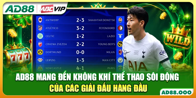 AD88 mang đến không khí thể thao sôi động của các giải đấu hàng đầu 