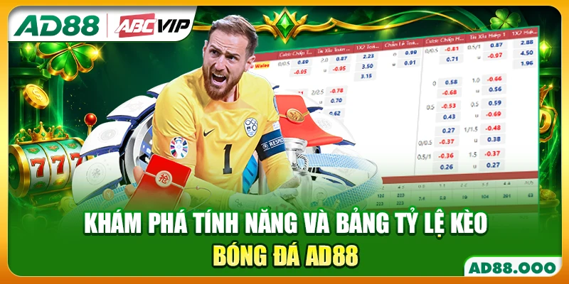 Khám phá tính năng và bảng tỷ lệ kèo bóng đá AD88